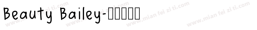 Beauty Bailey字体转换